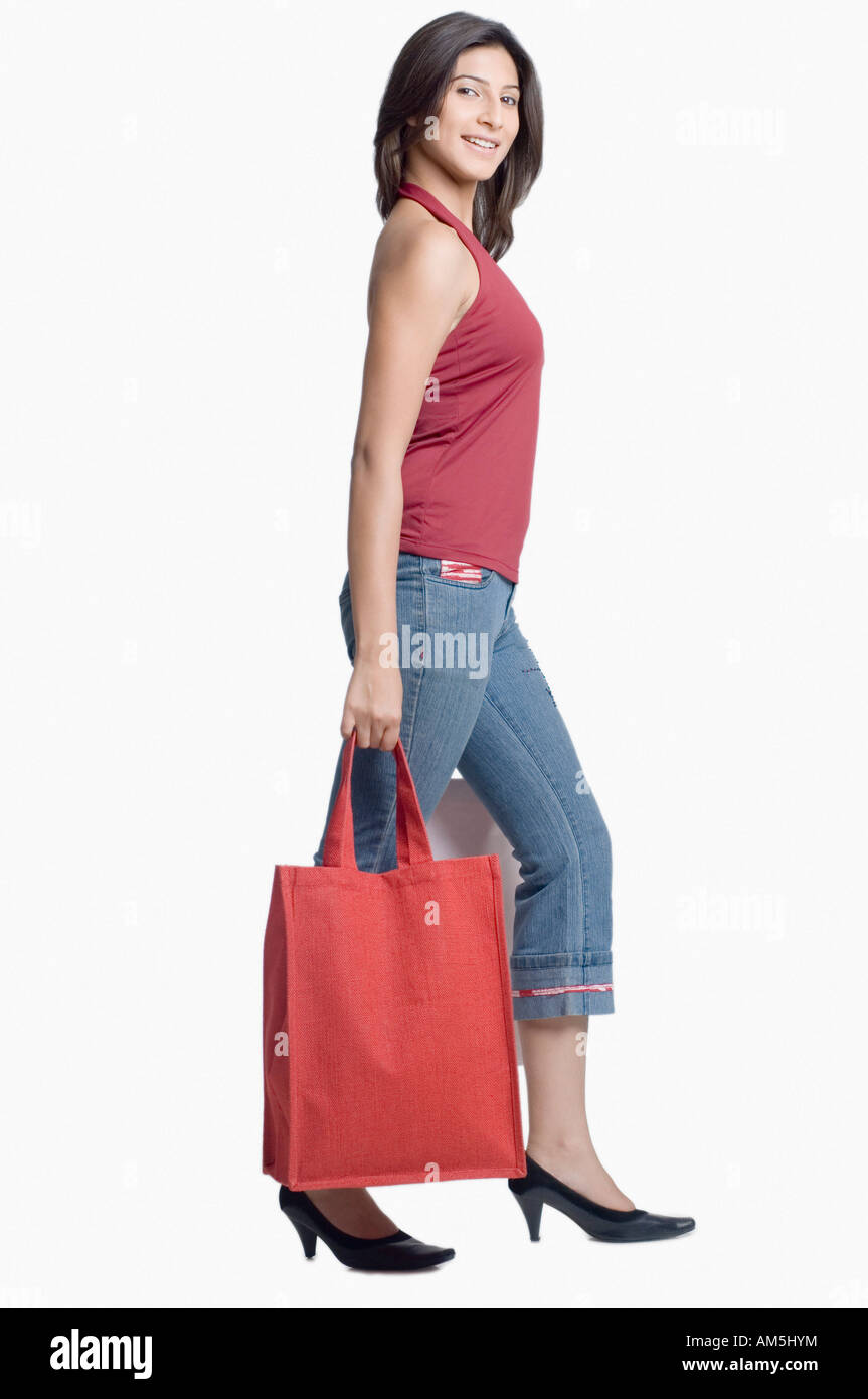 Asian woman walking shopping hi-res stock photography and images - Alamy