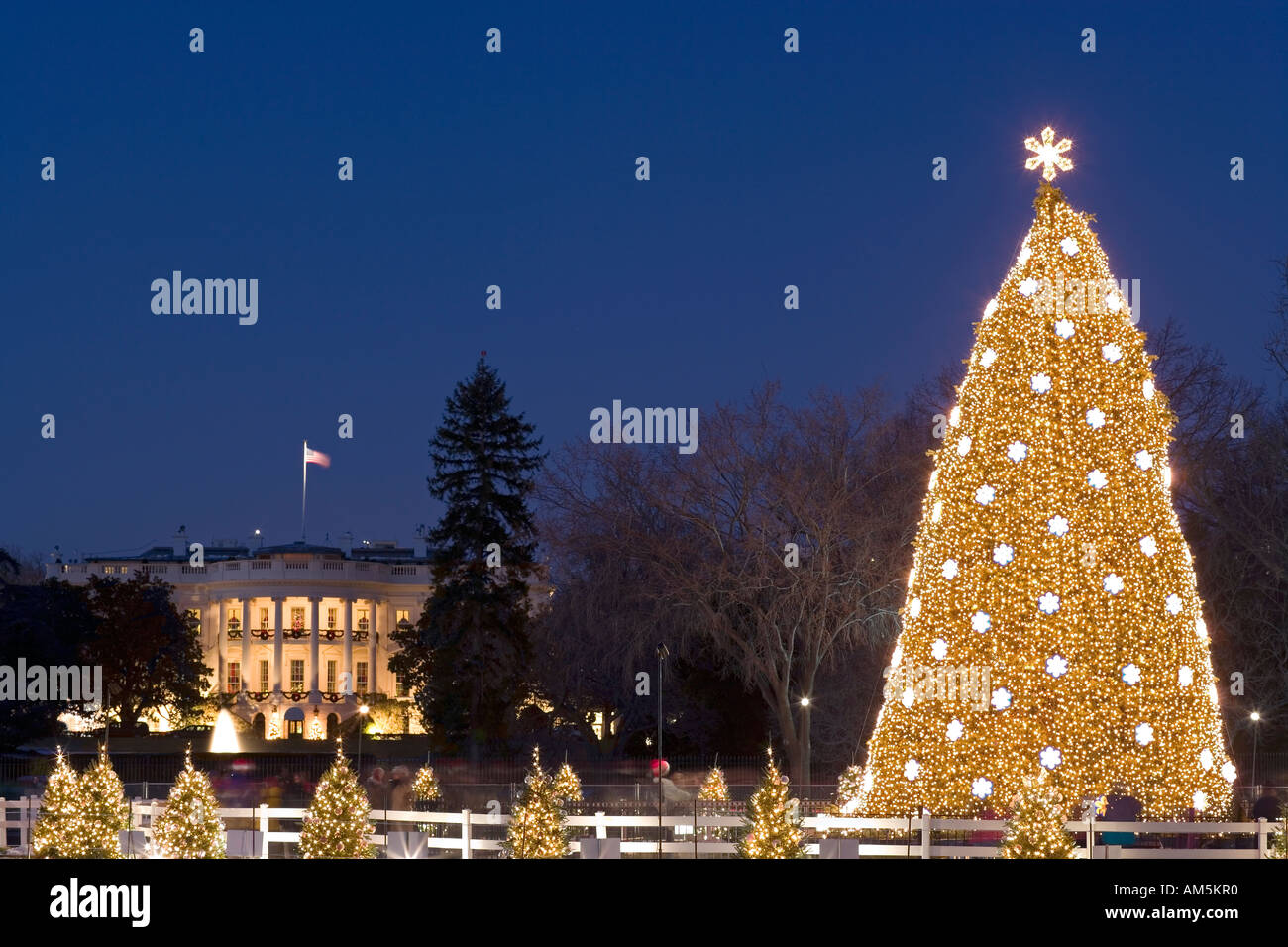 South lawn white house night hi-res stock photography and images - Alamy