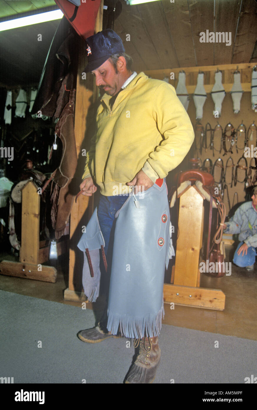 Three Forks Custom Saddlery MT Stock Photo Alamy