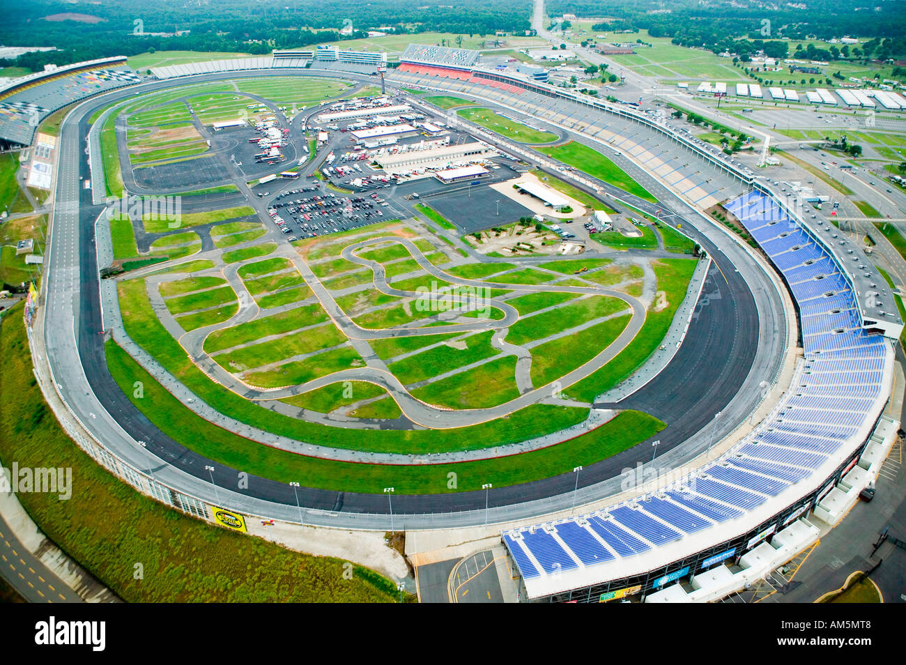 Car Race Track Aerial View Stock Photos & Car Race Track Aerial View