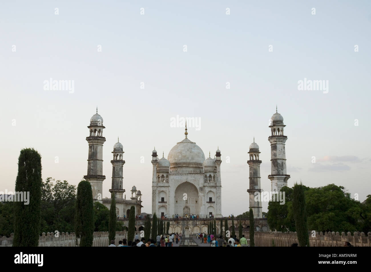 Facade of a building, Bibi Ka Maqbara, Aurangabad, Maharashtra, India Stock Photo