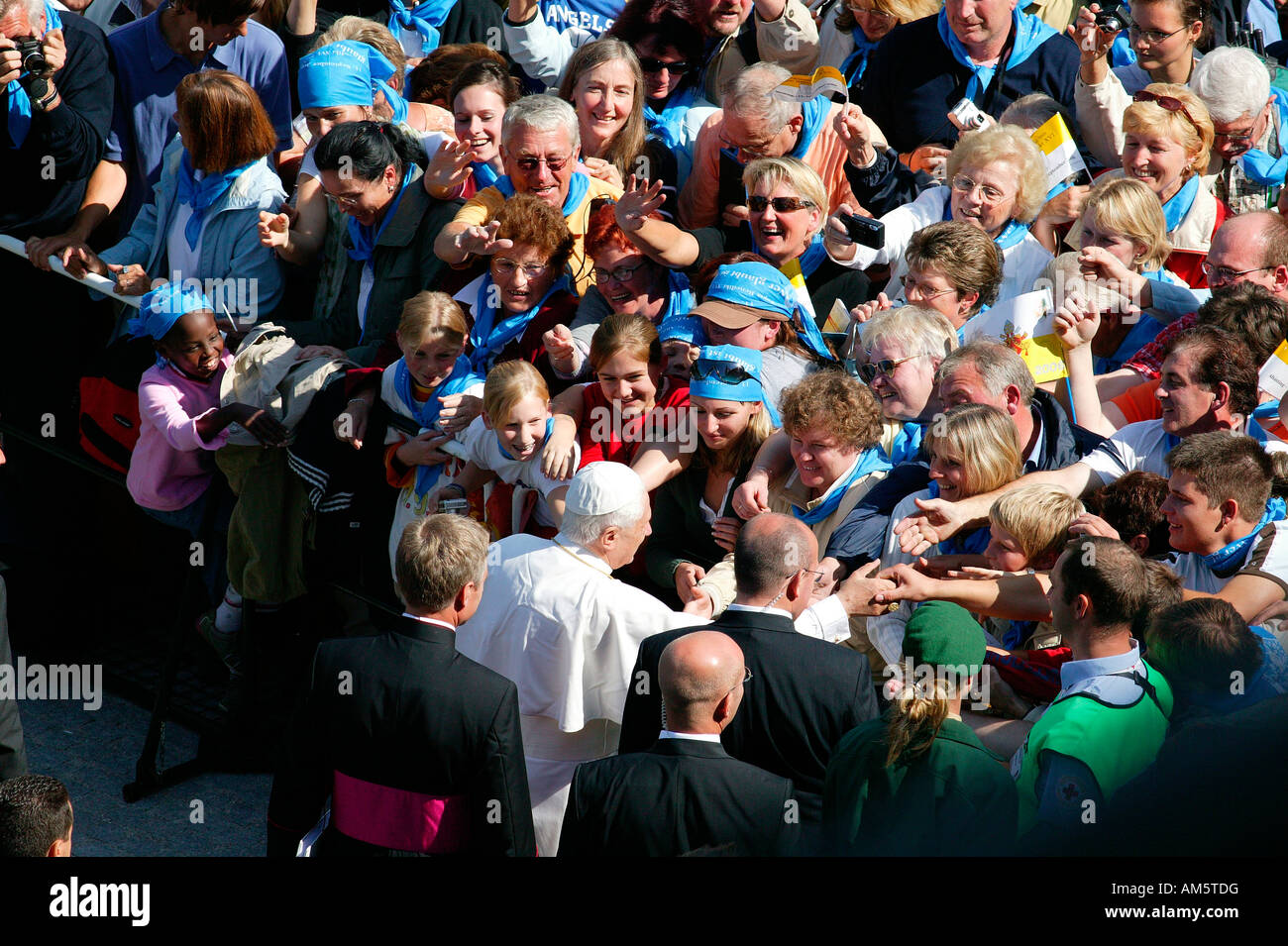 Papal visit of Benedikt XVI, Altoetting, Bavaria, Germany Stock Photo
