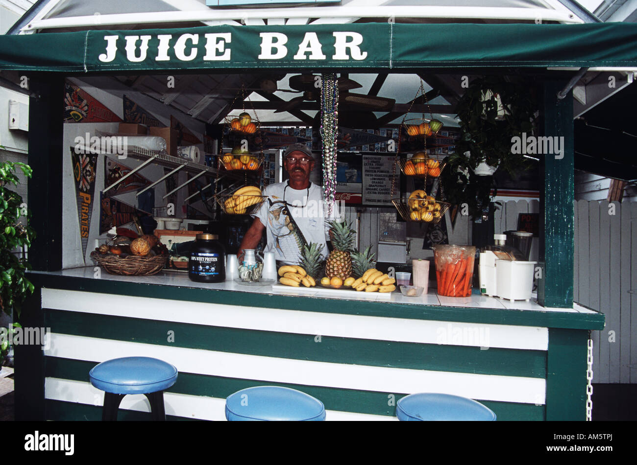 Juice Bar, Key West, Florida, USA Stock Photo: 15158345 - Alamy