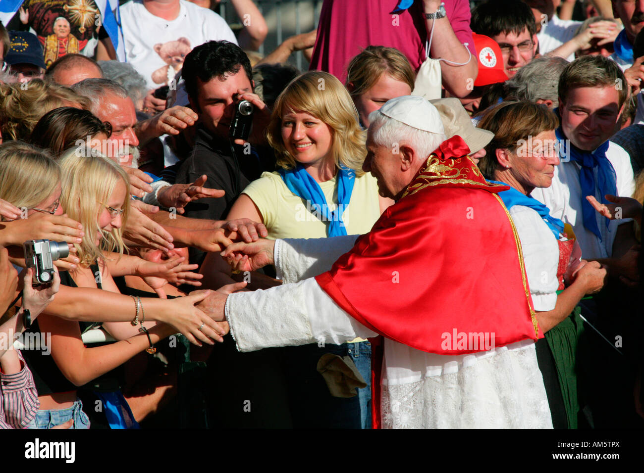 Papal visit of Benedikt XVI., Altoetting, Bavaria, Germany Stock Photo