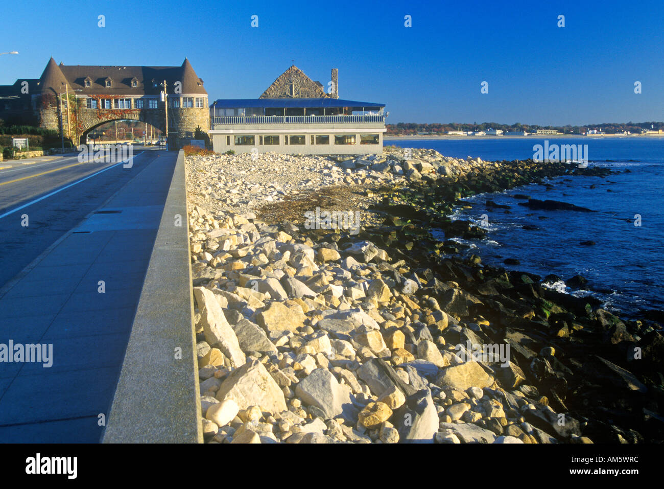 Narragansett Pier on Scenic Route 1S RI Stock Photo - Alamy