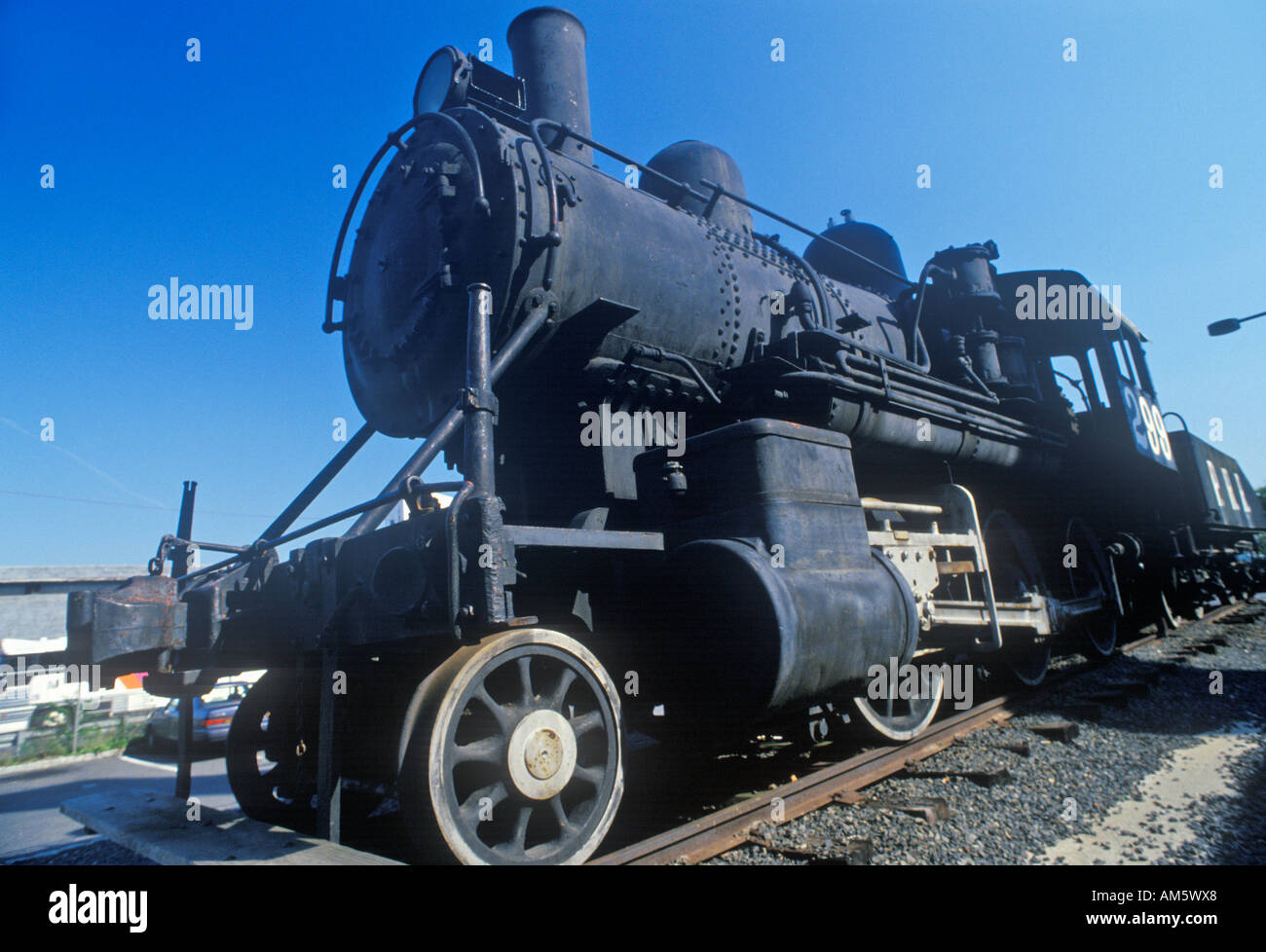 Steam engine in Rogers Locomotive Works Paterson NJ Stock Photo