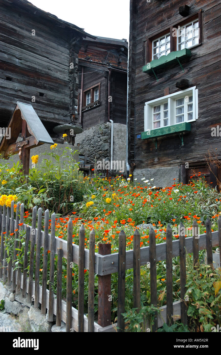 Garden Gnomes of A Traditional House At Tasch Near Zermatt In the