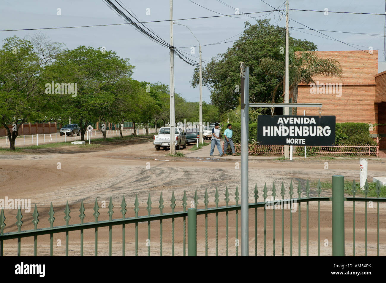 Street in Filadelfia city of the Mennonite denomination Chaco