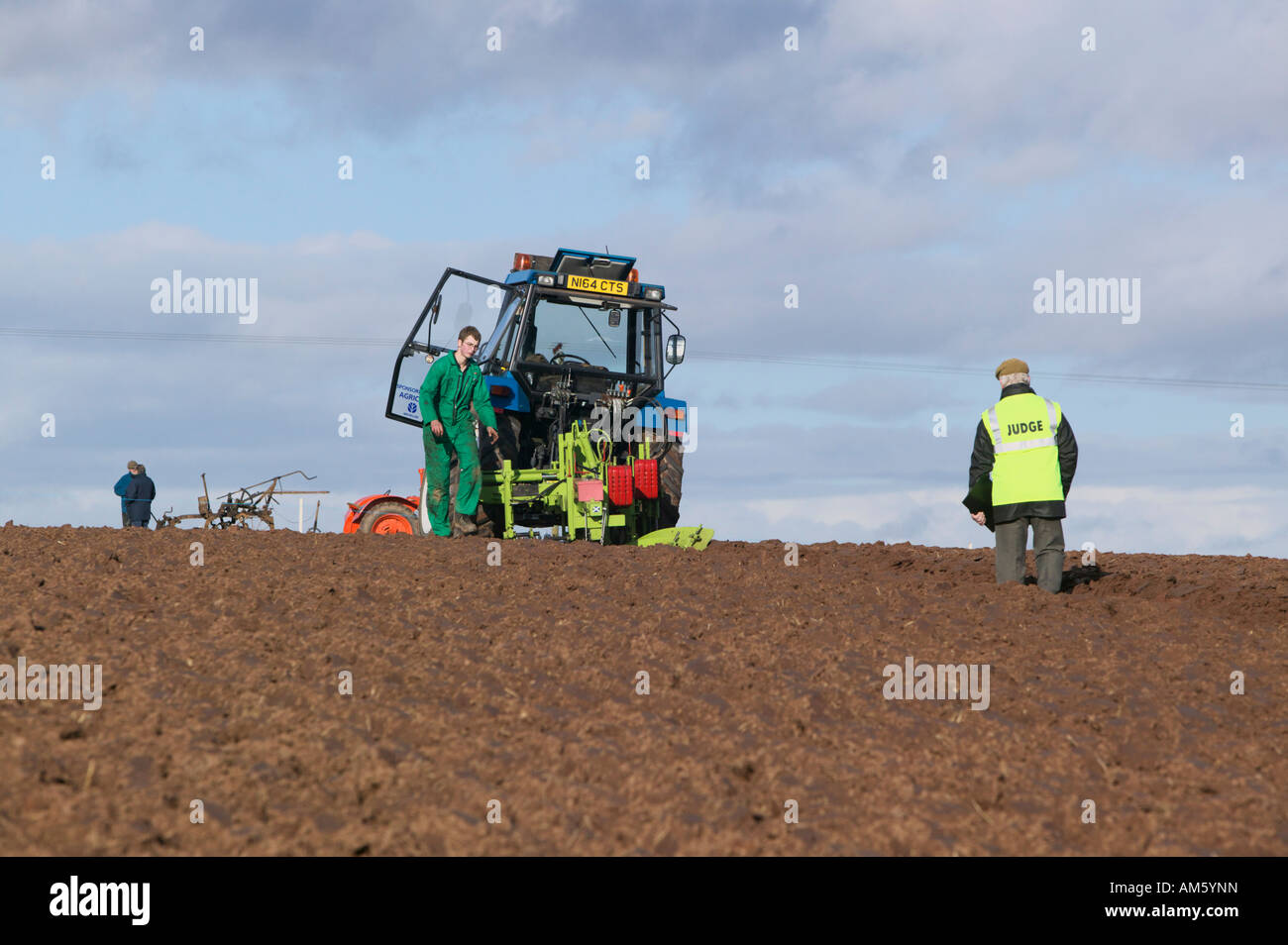 Tractor ploughing at the 2007 Scottish Ploughing Championships held at