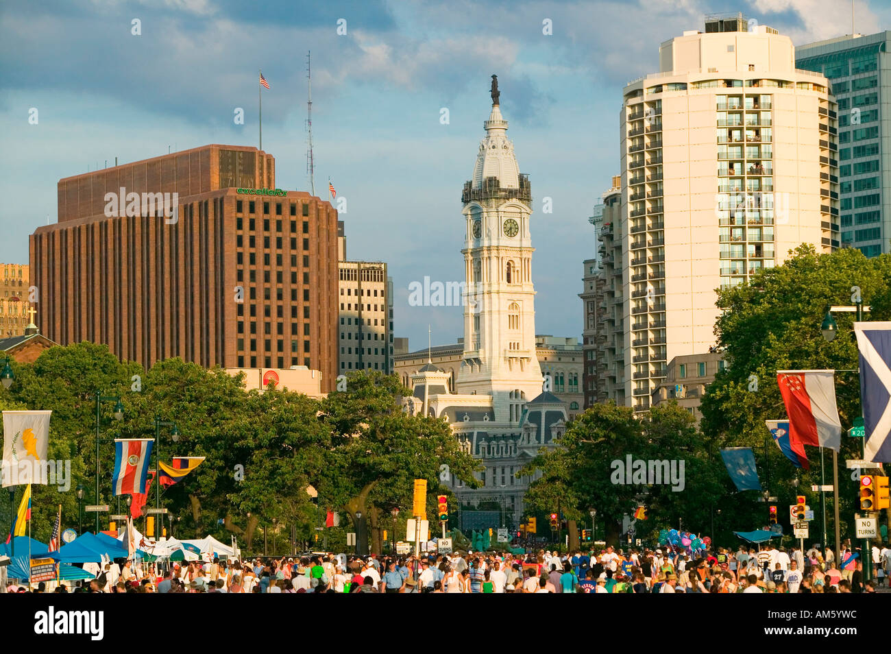 City Hall with Statue of William Penn on top Philadelphia Pennsylvania ...