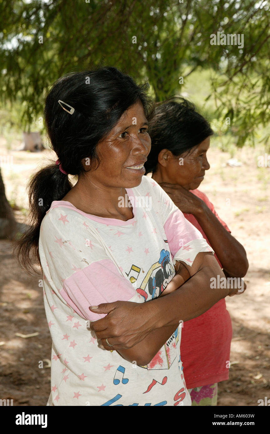 Woman, Vivaclé-indians, Jothoisha, Chaco, Paraguay Stock Photo