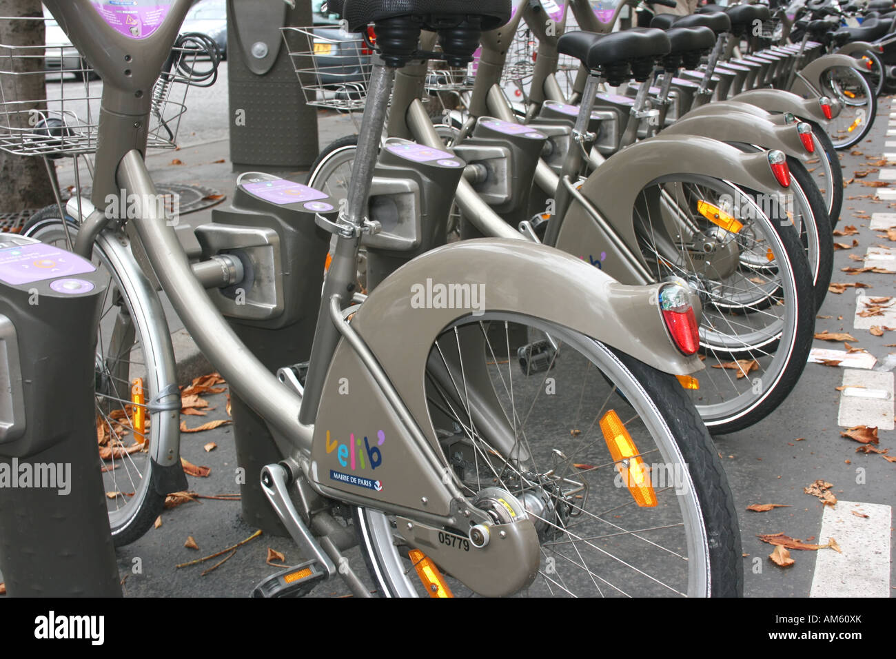 Velib bicycle hire station in Paris, France Stock Photo Alamy