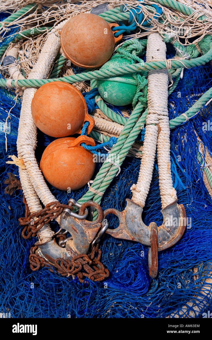 Detail, fishing nets Stock Photo Alamy
