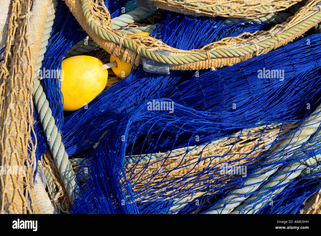 Detail fishing nets Stock Photo Alamy