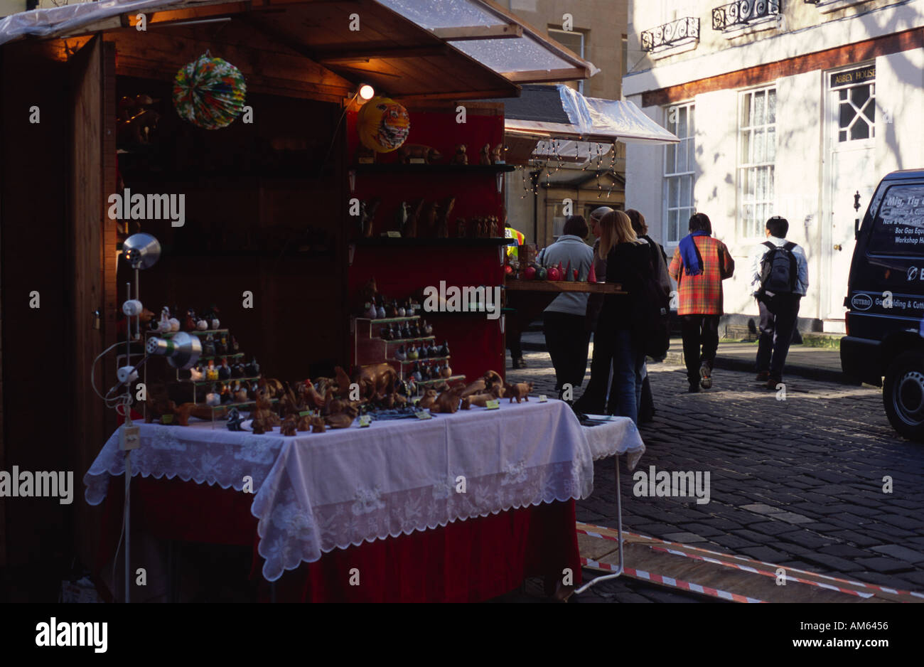 Christmas Market Abbey Green Bath Spa, Somerset, Uk Stock Photo - Alamy