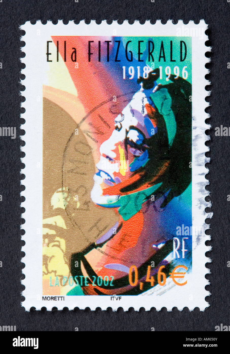 French postage stamp Stock Photo