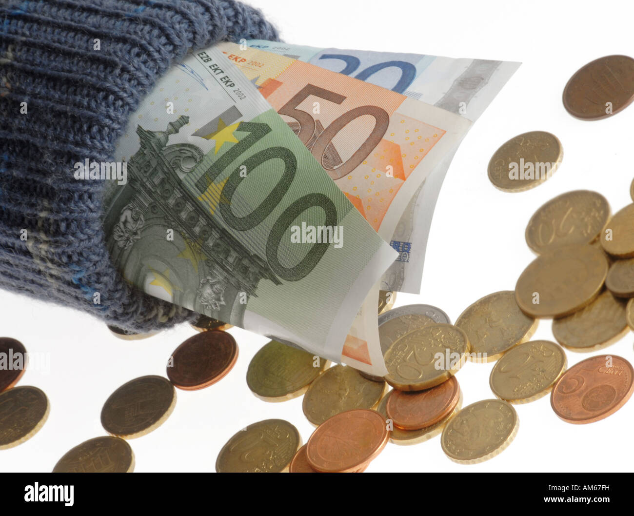 Nest-egg (stocking for keeping ones savings in) Stock Photo