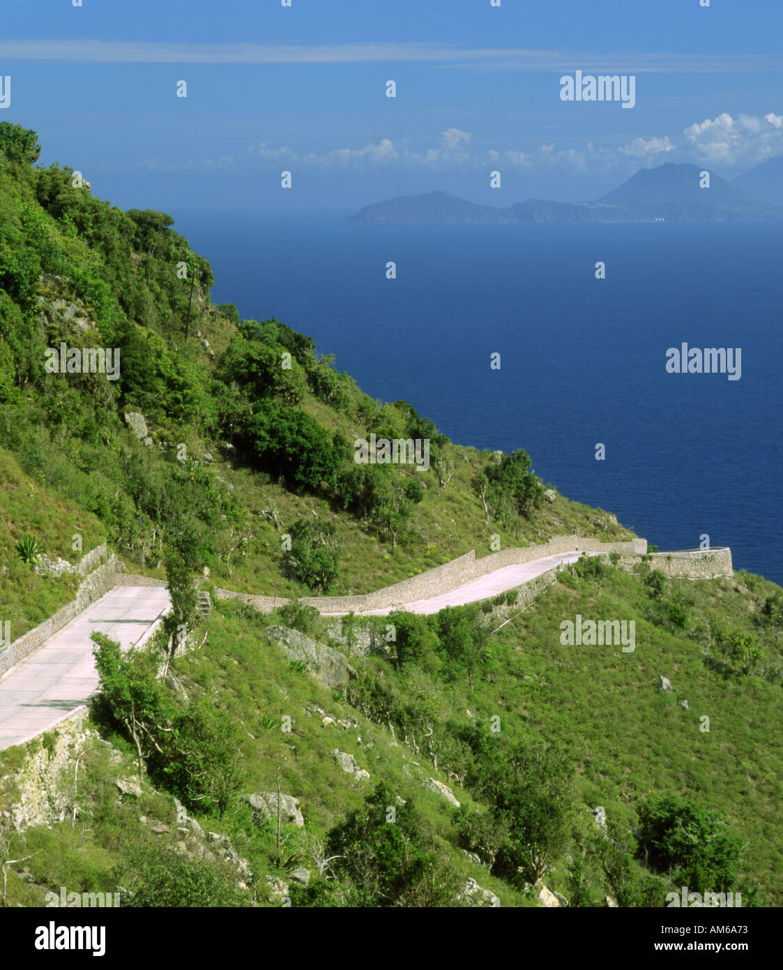 Saba The road that could not be built Stock Photo Alamy