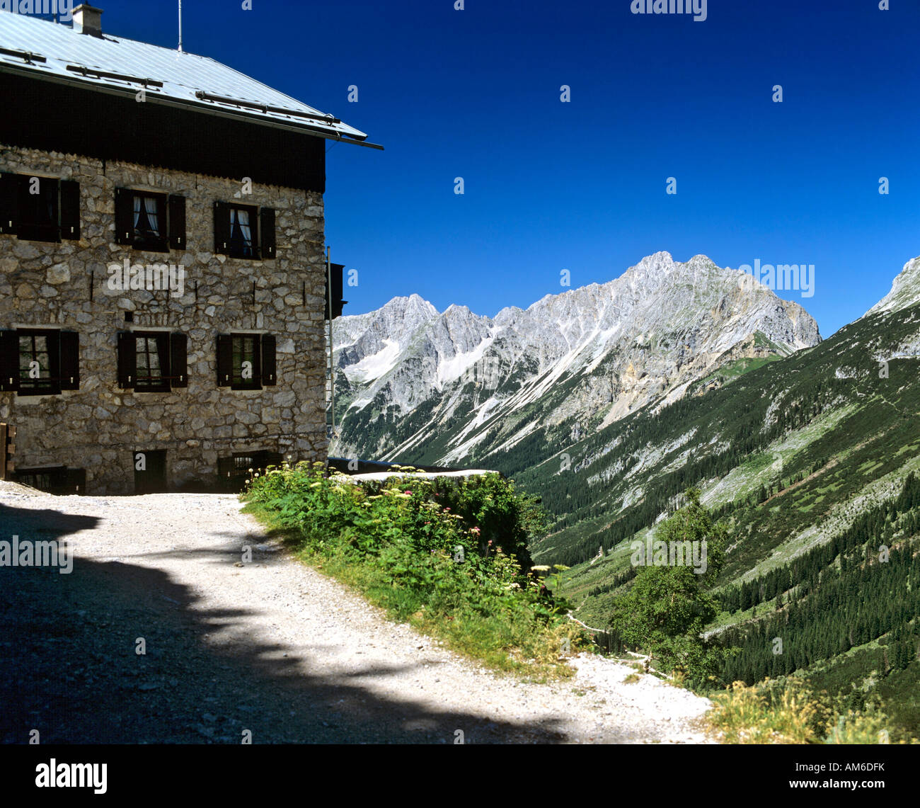Karwendelhaus, Karwendel, Tyrol, Austria Stock Photo