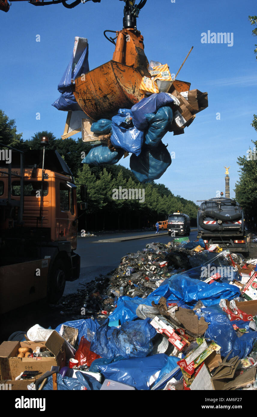 The tons of garbage produced by hundreds of thousands of people at