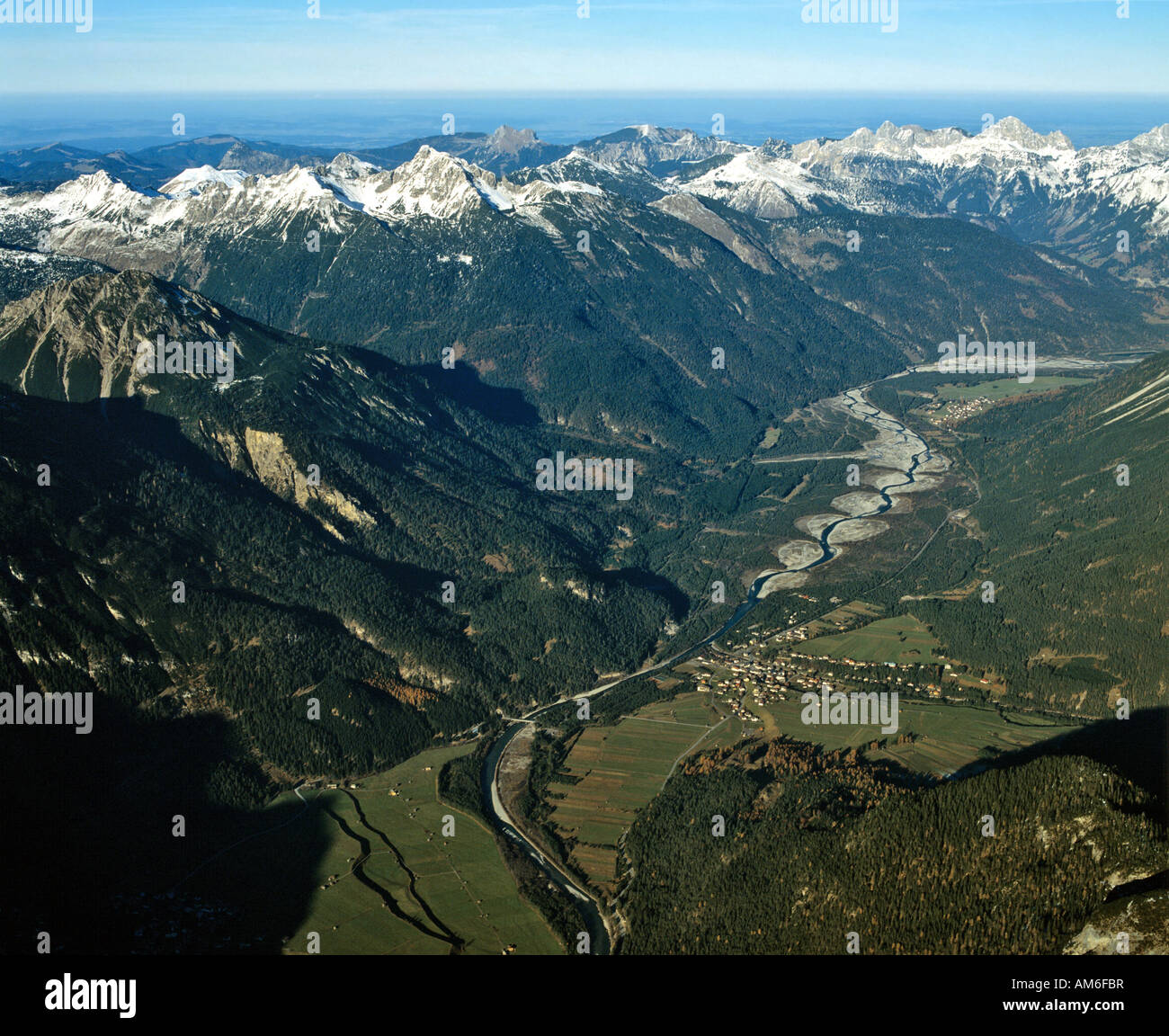 Lech near Stanzach, Allgaeu Alps, Tyrol, Austria Stock Photo