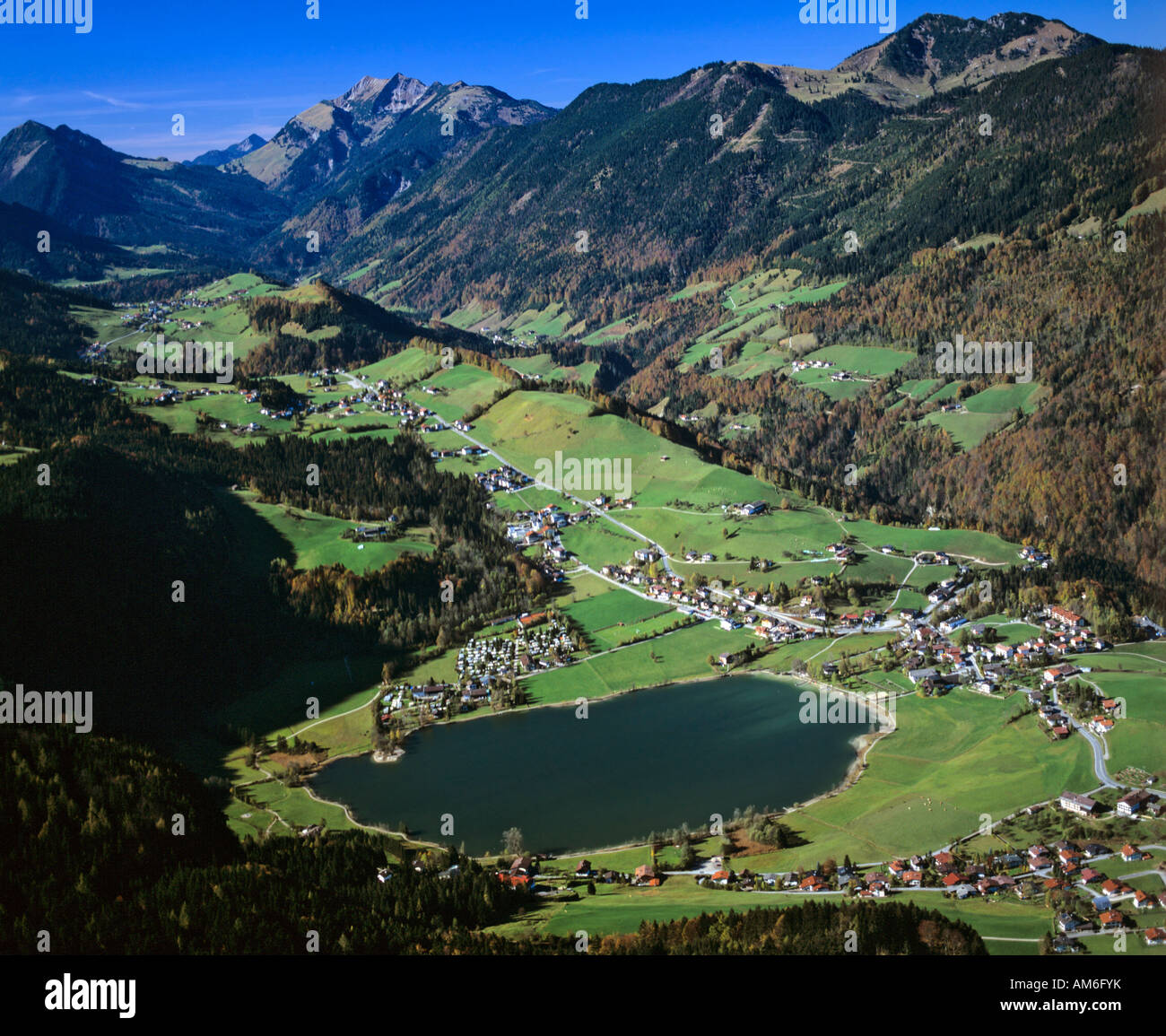 Thiersee Lake, Mangfallgebirge, Tyrol, Austria Stock Photo