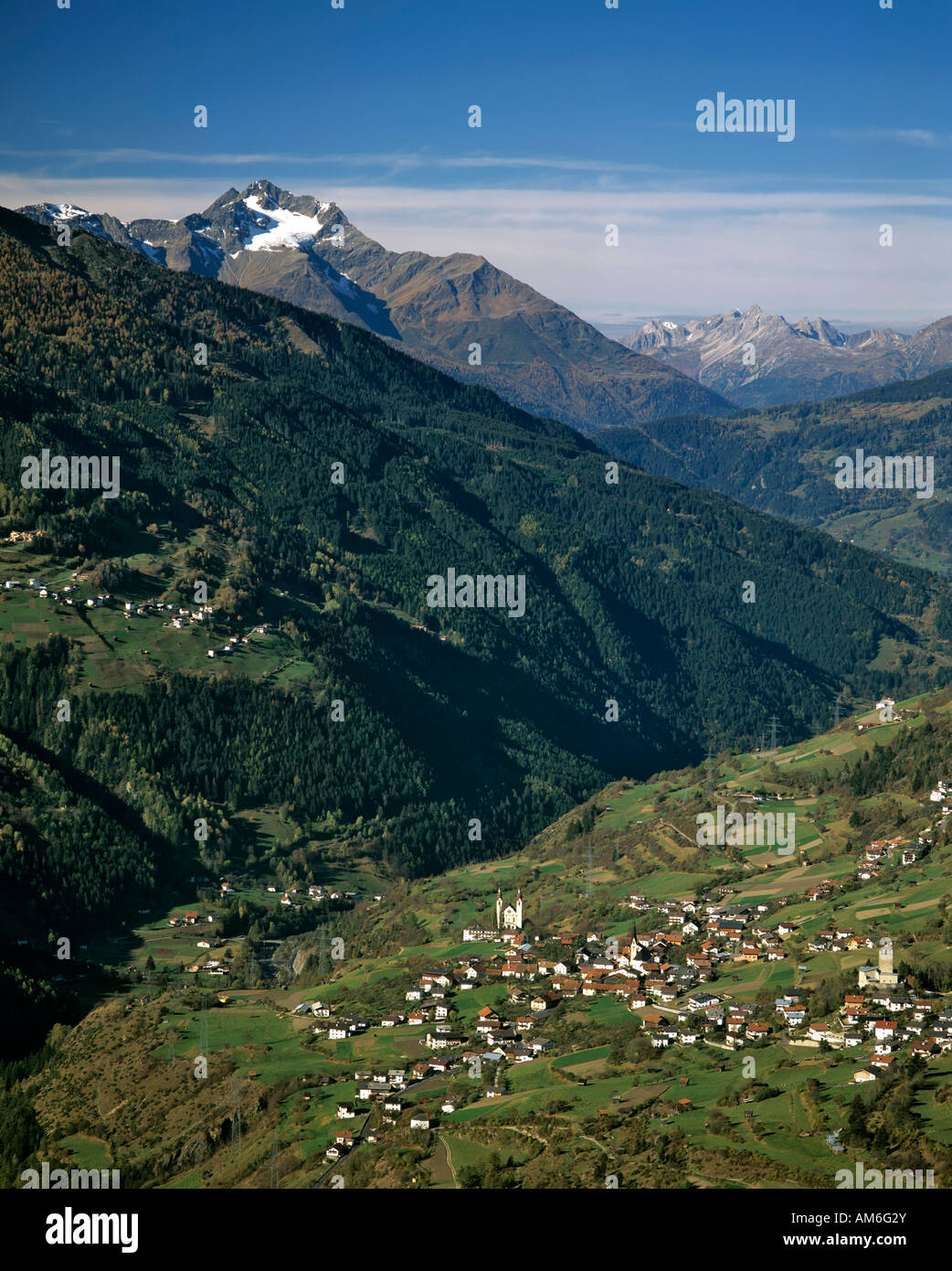 Gachenblick, Fliess, Hochgallmig, Inn, Oberinntal, Tyrol, Austria Stock Photo