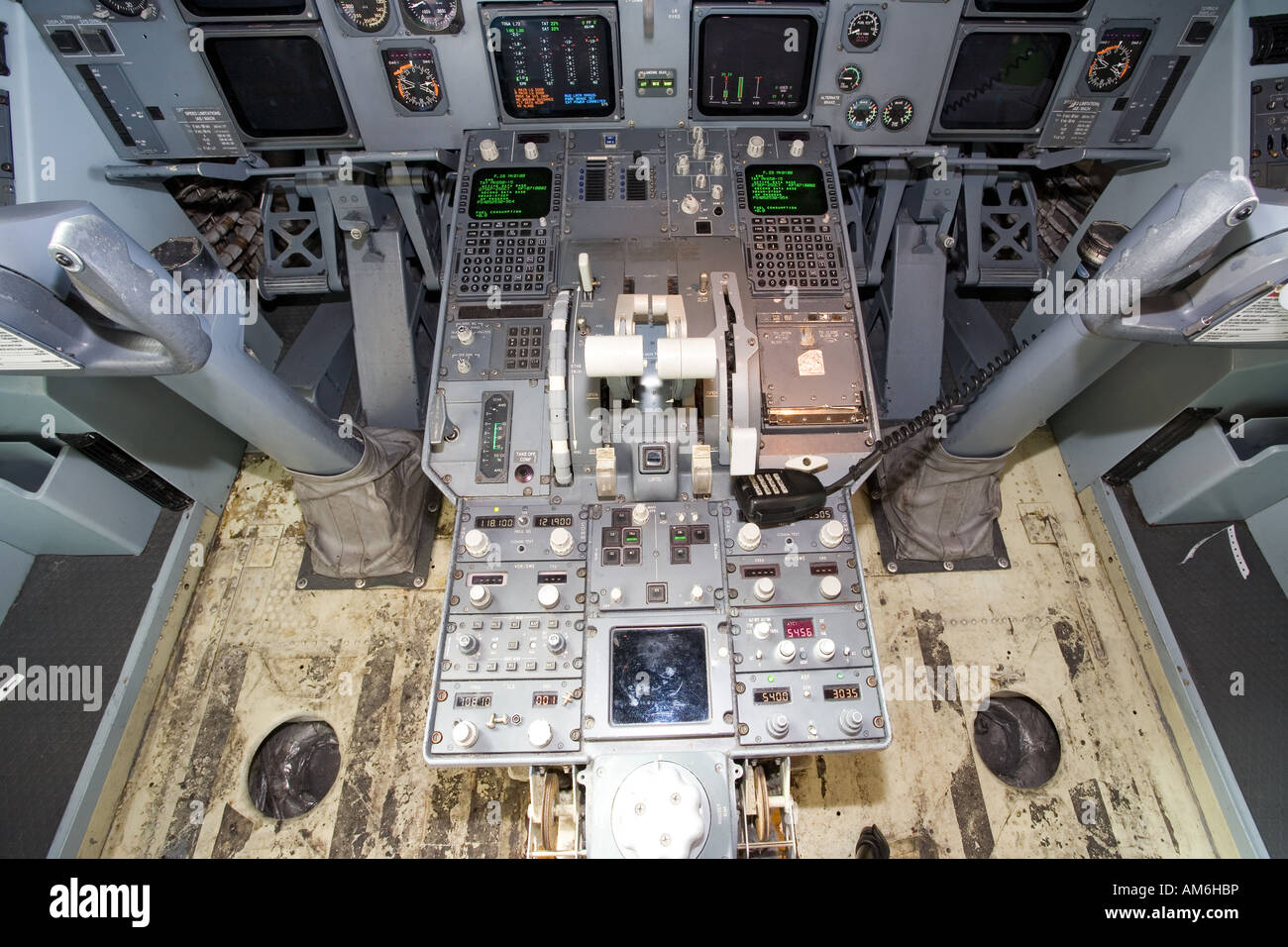 in the cockpit Stock Photo Alamy
