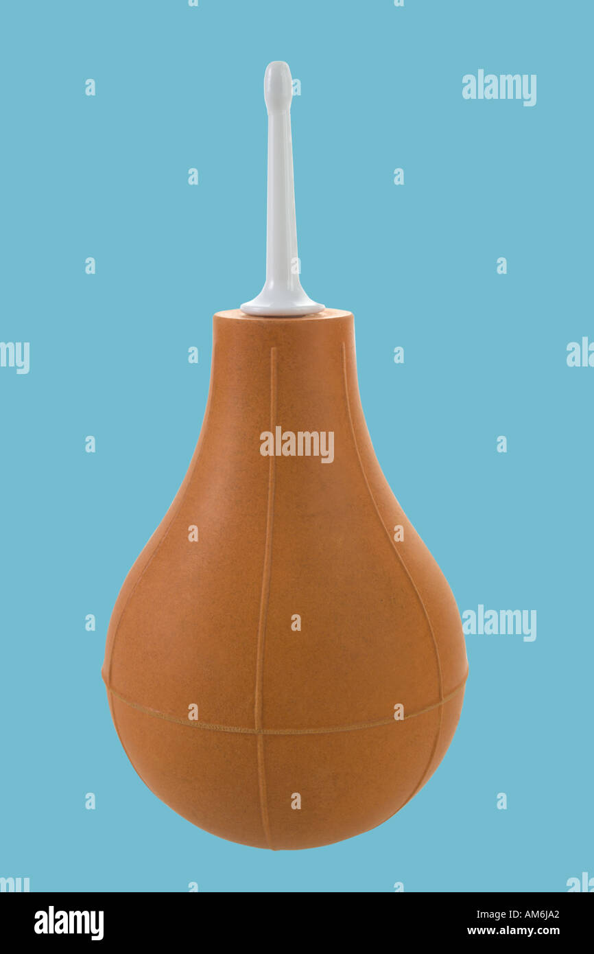 Enema syringe Stock Photo