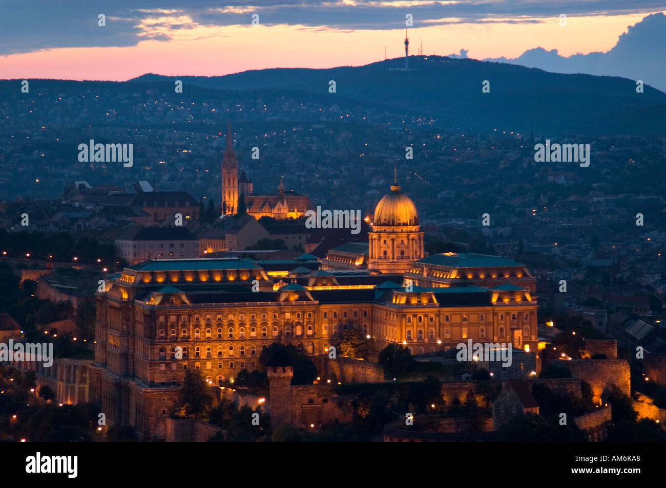 The Royal Palace on top of Várhegy or Castle Hill Buda Budapest Hungary ...