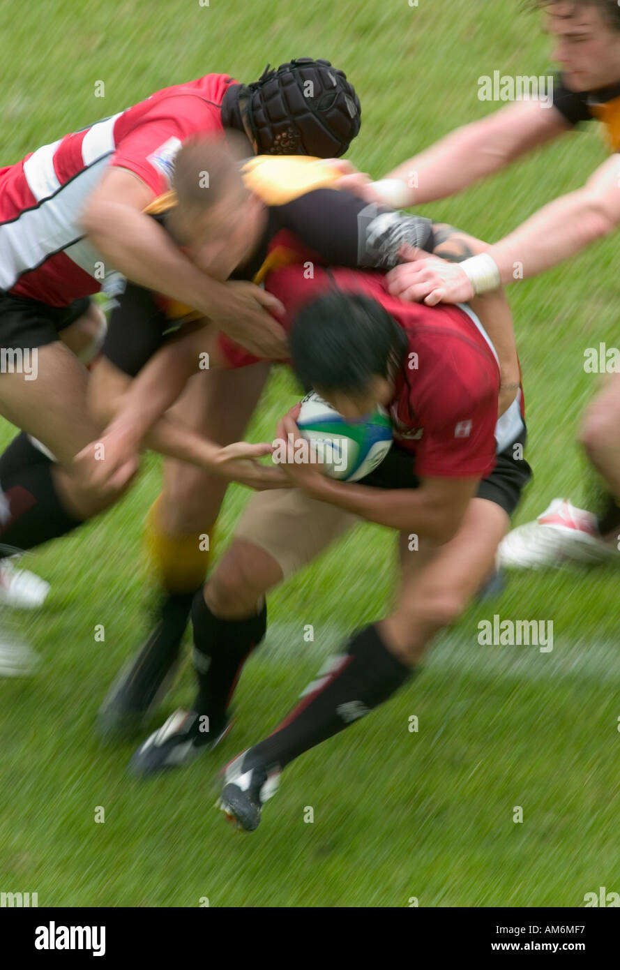 Rugby players aggressive hi-res stock photography and images - Alamy