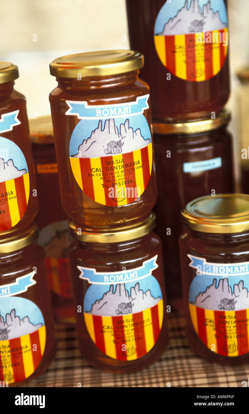 Montserrat locally produced honey Stock Photo
