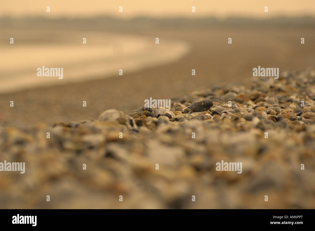 Abstract view of Littlehampton beach Stock Photo