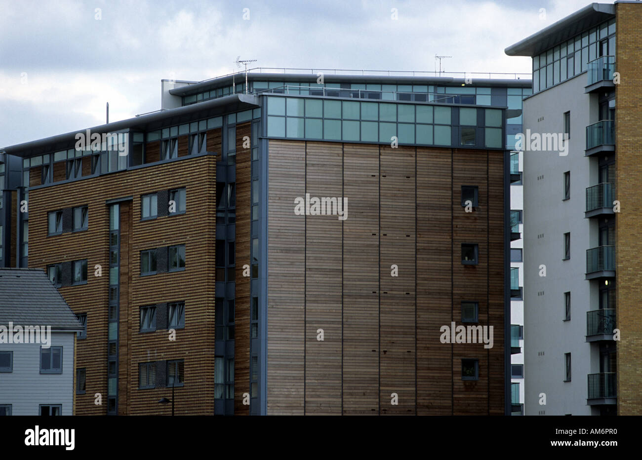 Newly built apartments (2006) on the Ipswich waterfront, Suffolk, UK Stock Photo Alamy