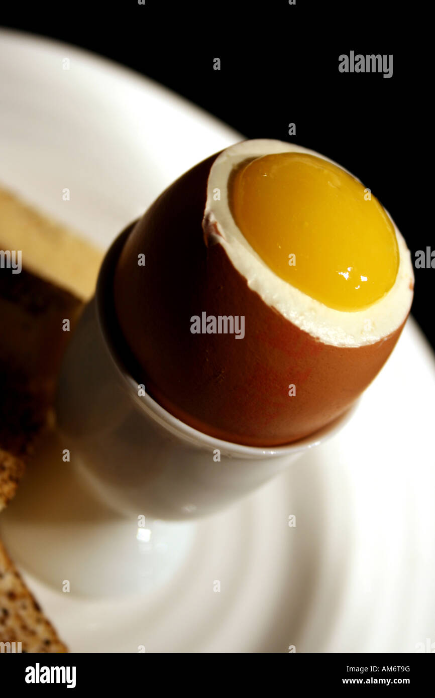 Boiled egg with soldiers Stock Photo Alamy