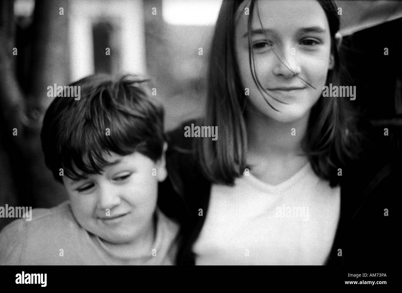 Proud brother sister Black and White Stock Photos & Images Alamy