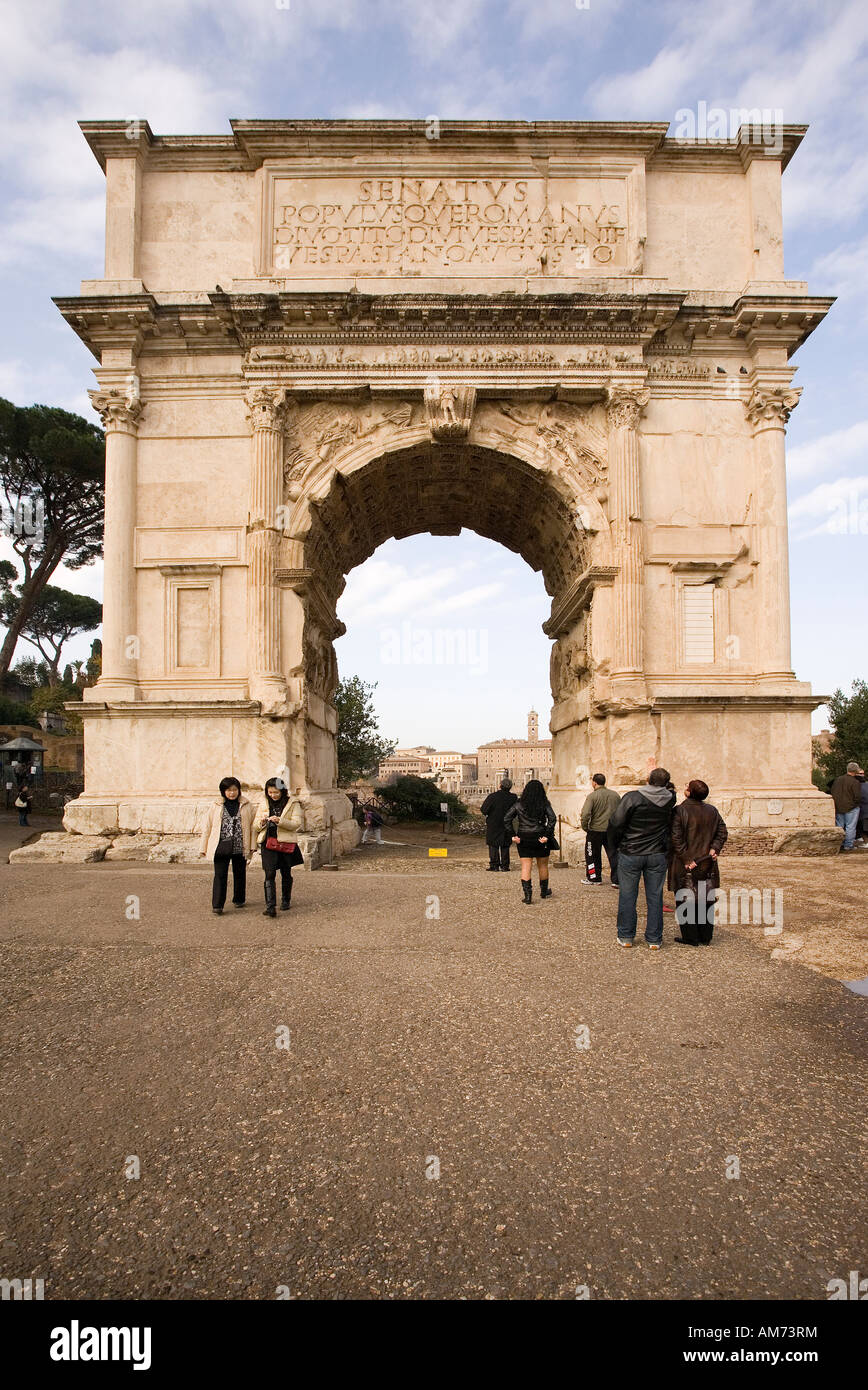 The Roman Forum, Rome, Italy - Arch of Titus Stock Photo - Alamy
