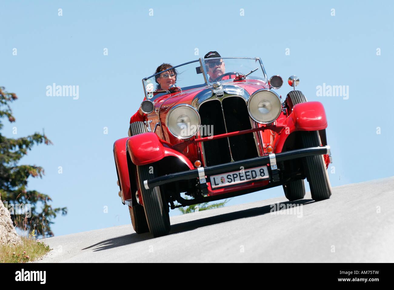 Auburn 8-90 Speedster, vintage car, year of construction 1929, Ennstal-Classic 2007, Austria Stock Photo