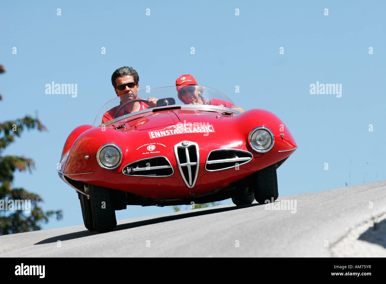 Alfa Romeo Disco Volante Spider, vintage car, year of construction 1952, Ennstal Classic 2007, Austria Stock Photo