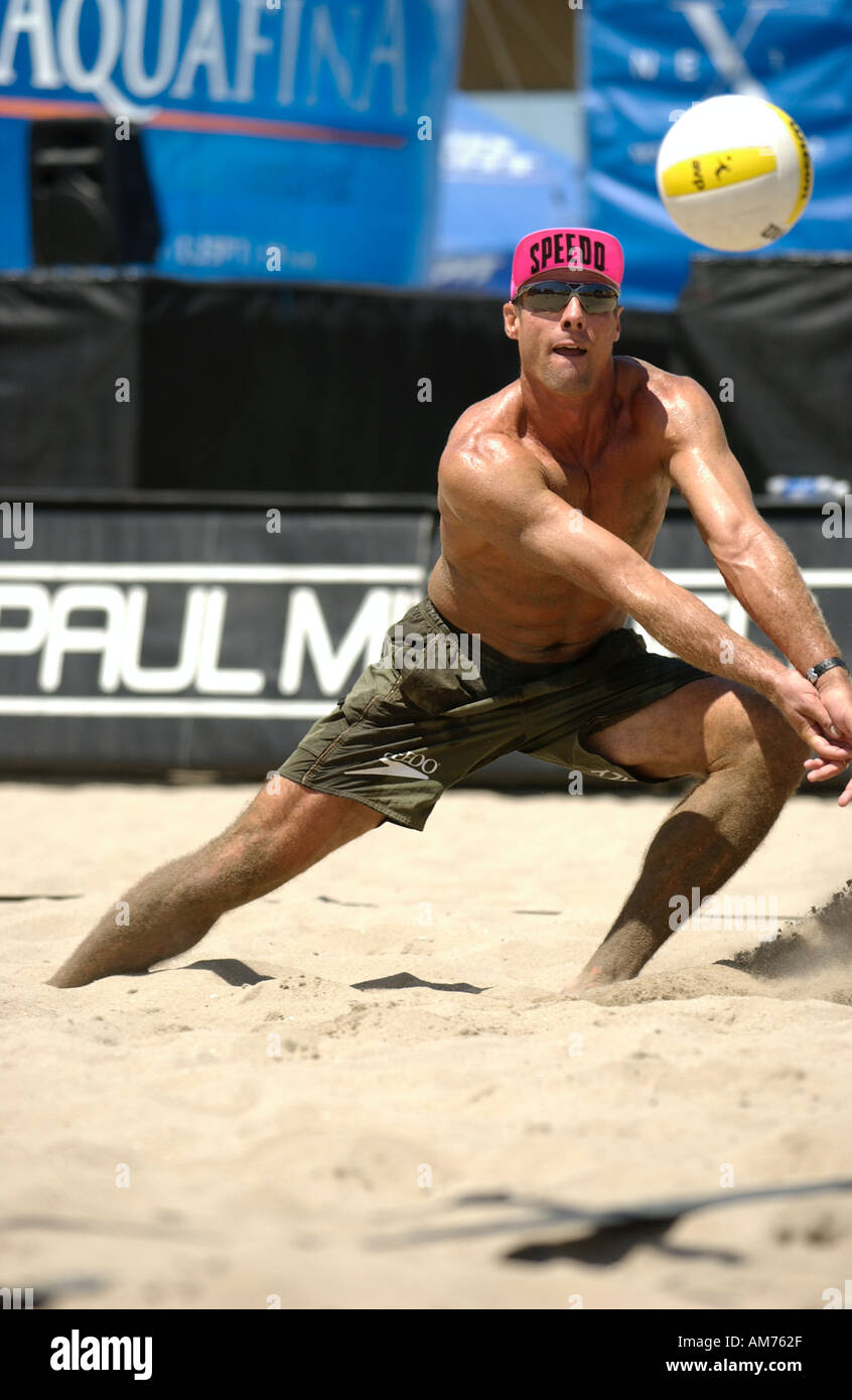 AVP Pro Beach Volleyball USA Stock Photo