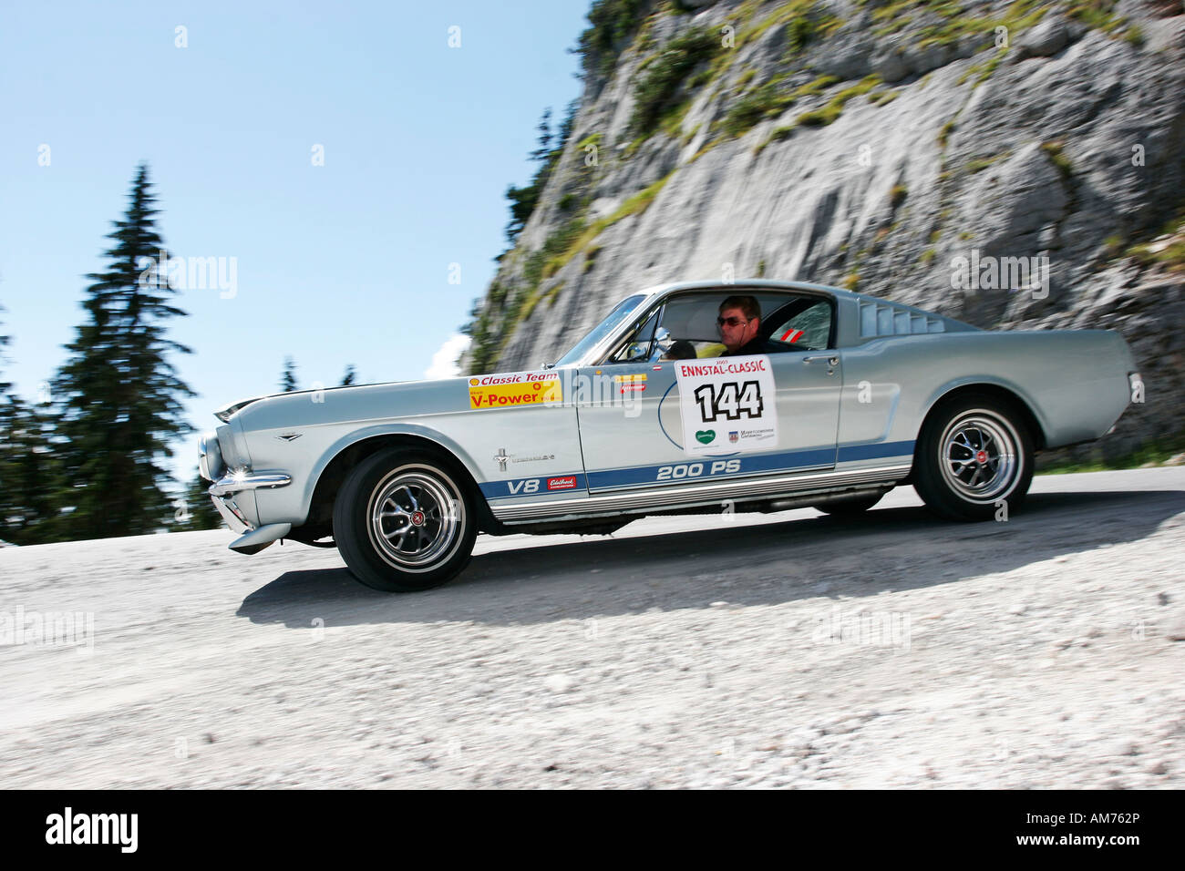Ford Mustang Fastback, vintage car, year of construction 1965, Ennstal