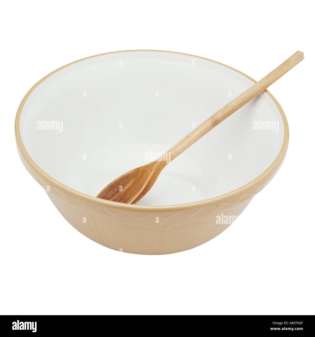 https://c8.alamy.com/comp/AM76GF/a-mixing-bowl-and-wooden-spoon-AM76GF.jpg