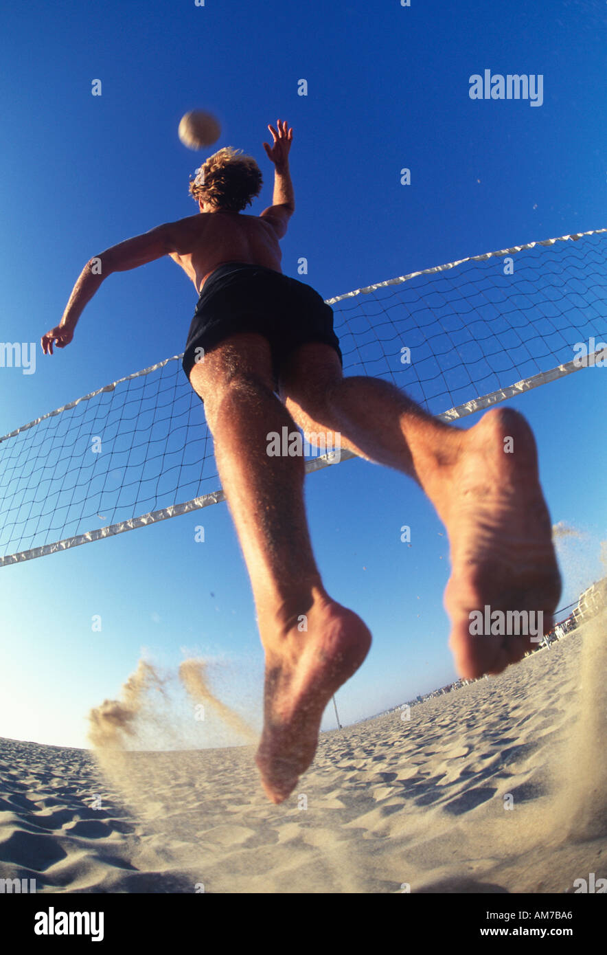 Beach Volleyball in Southern California USA Stock Photo Alamy