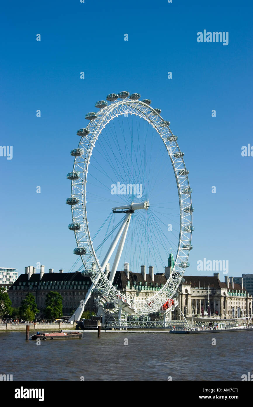 London Eye and County Hall Stock Photo - Alamy
