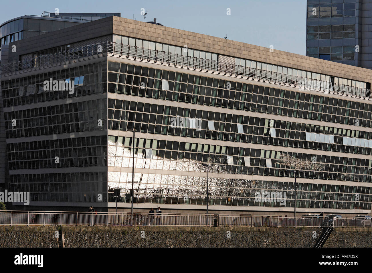 Office building Kaicenter, Media harbour, Duesseldorf, NRW, Germany Stock Photo