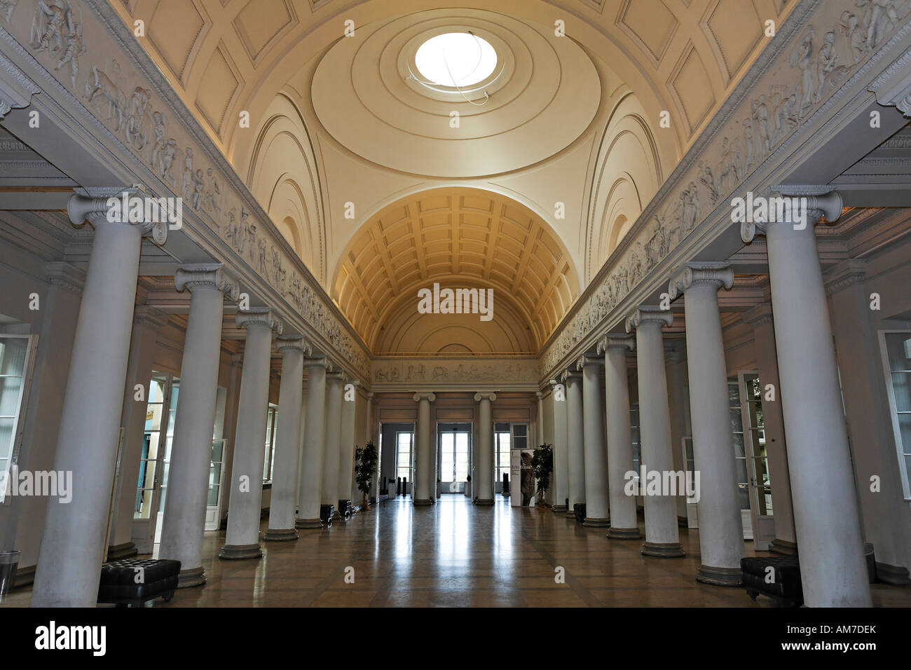 Castle Rosenstein, museum of natural history, entrance hall, Stuttgart, Baden-Wuerttemberg, Germany Stock Photo