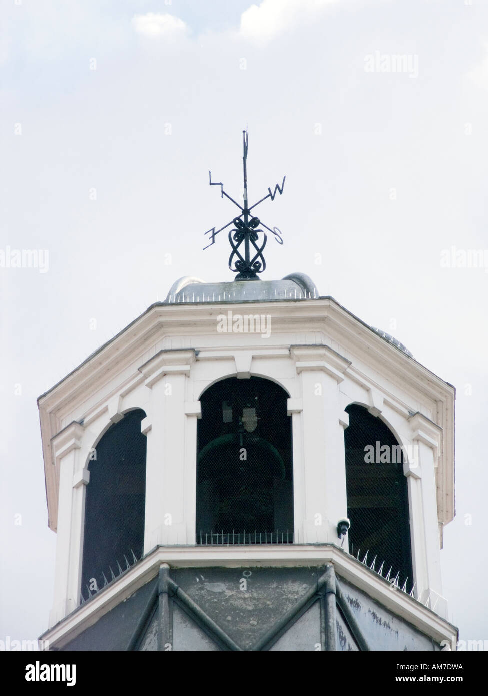 Weather vane on top of the town hall tower Marlborough Wiltshire UK Stock Photo
