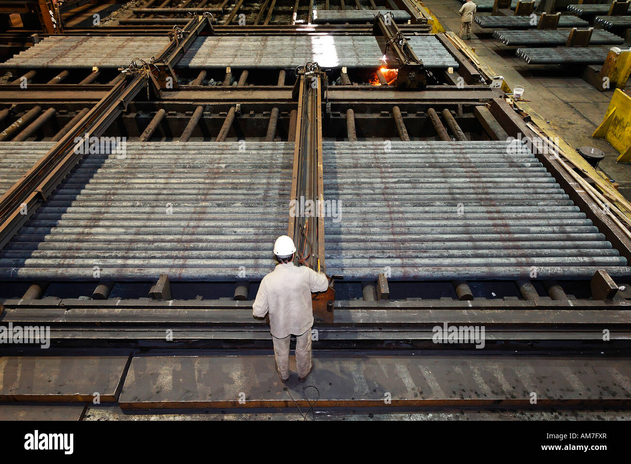 Cut welding of continuous casting round steel at steelworks HKM