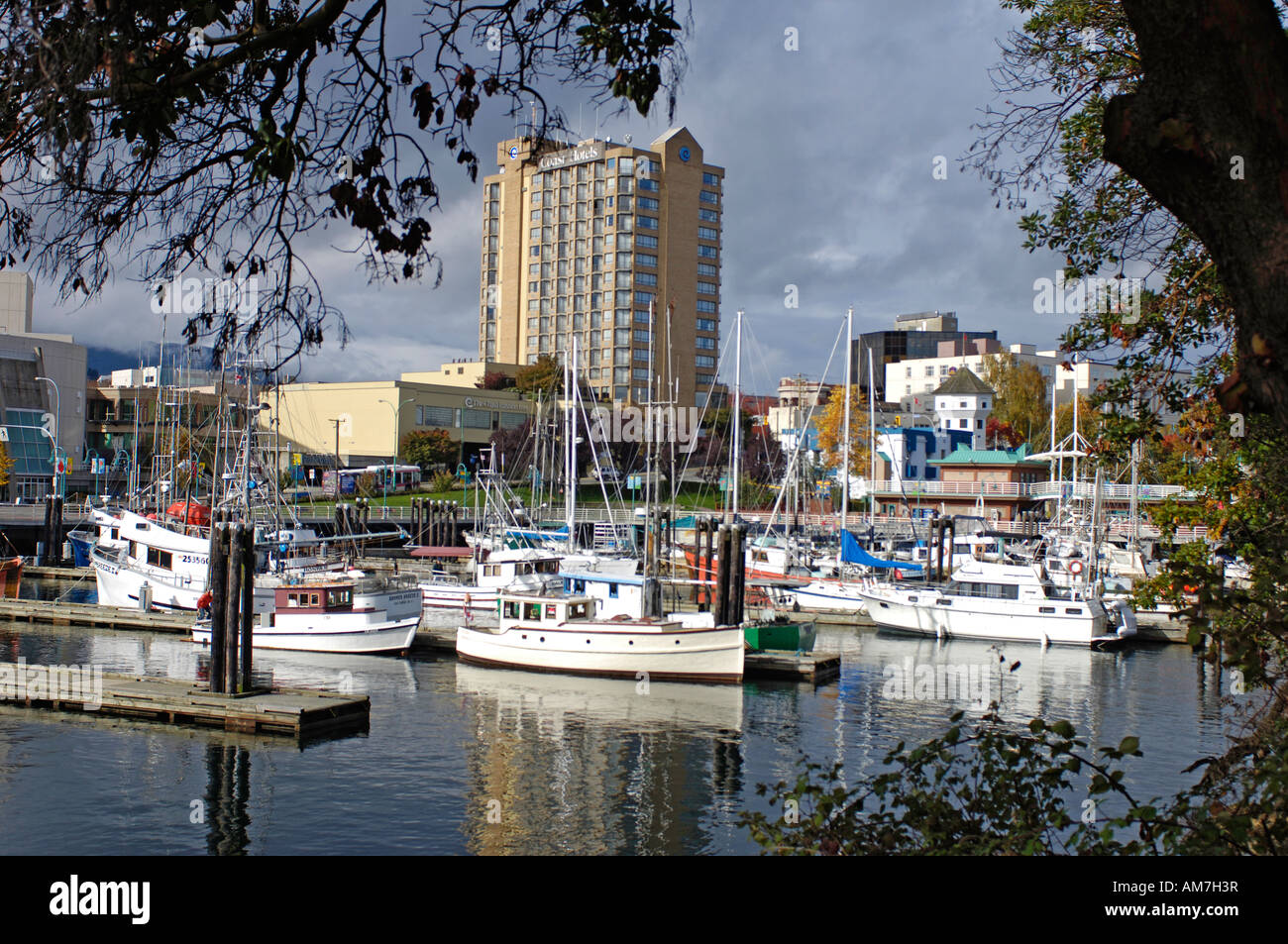 Nanaimo the Harbour City Vancouver Island BC Canada Stock Photo Alamy