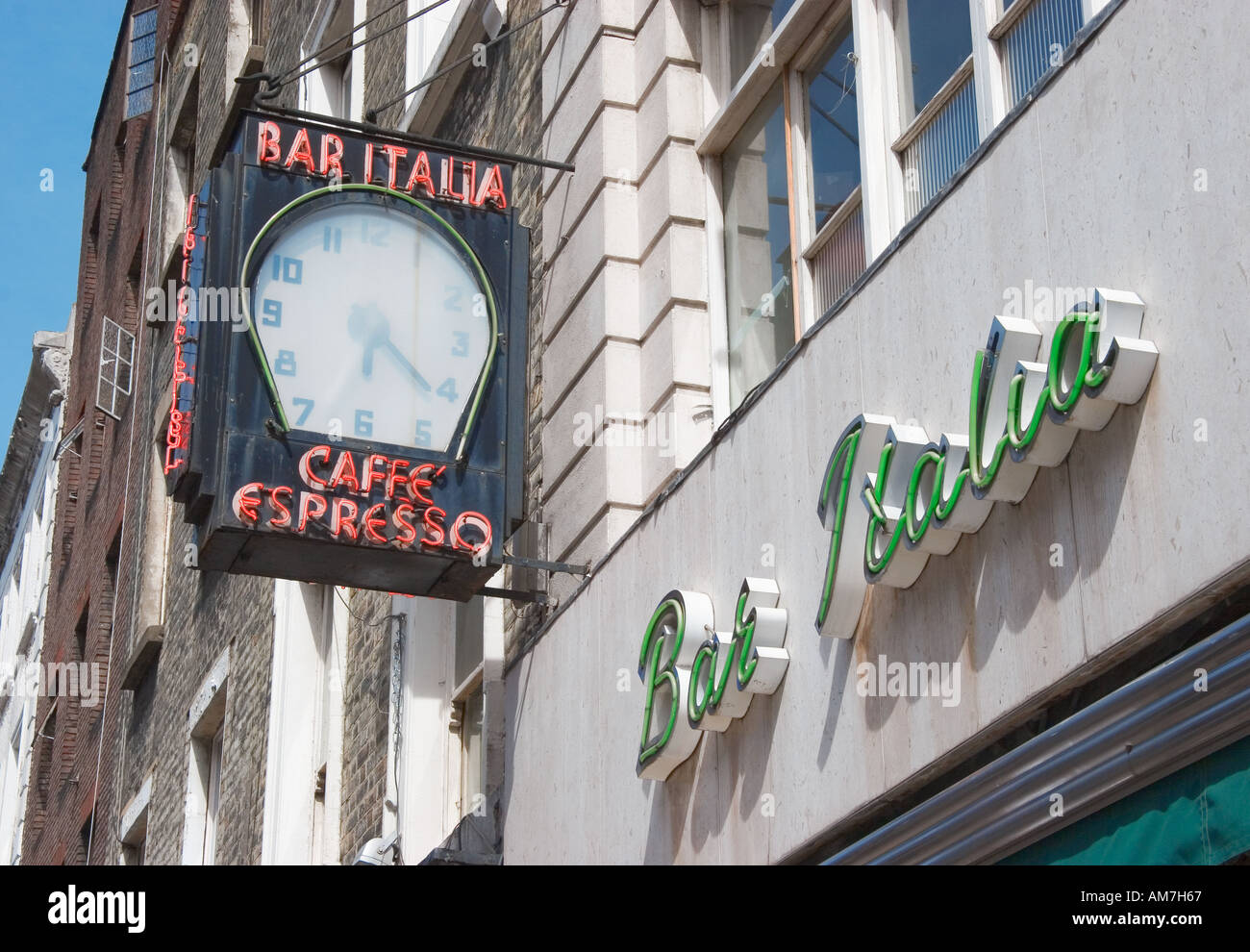 Bar Italia London Stock Photo